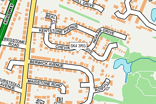 SK4 3RG map - OS OpenMap – Local (Ordnance Survey)