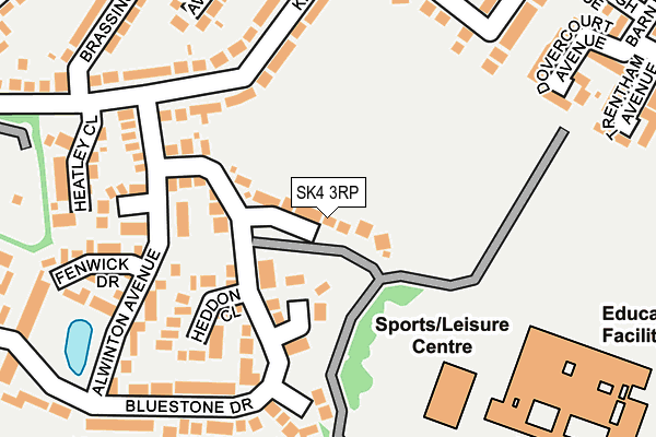 SK4 3RP map - OS OpenMap – Local (Ordnance Survey)