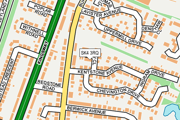 SK4 3RQ map - OS OpenMap – Local (Ordnance Survey)