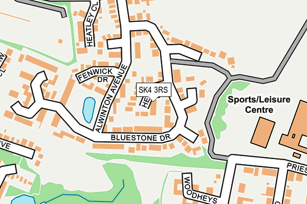 SK4 3RS map - OS OpenMap – Local (Ordnance Survey)