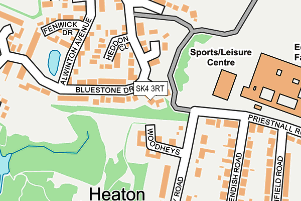 SK4 3RT map - OS OpenMap – Local (Ordnance Survey)