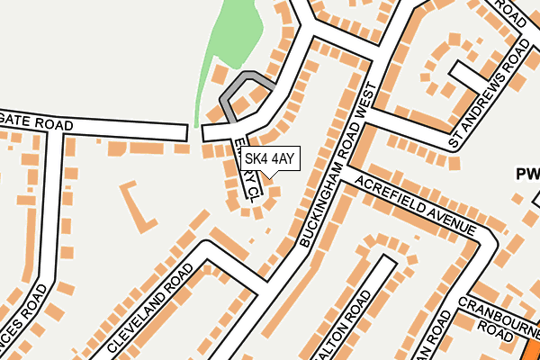 SK4 4AY map - OS OpenMap – Local (Ordnance Survey)