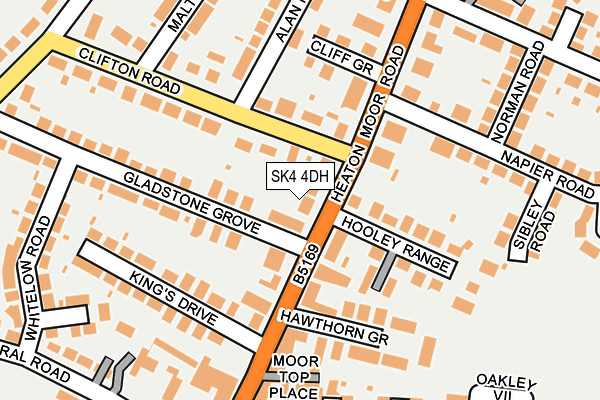 SK4 4DH map - OS OpenMap – Local (Ordnance Survey)
