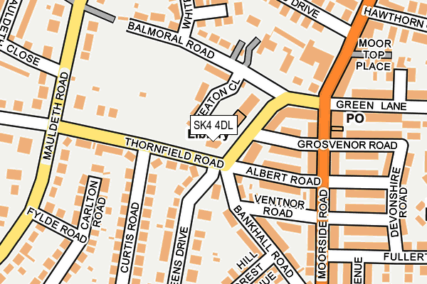 SK4 4DL map - OS OpenMap – Local (Ordnance Survey)