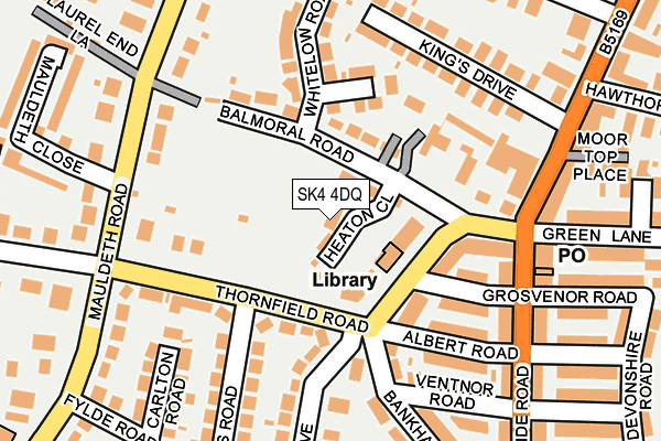 SK4 4DQ map - OS OpenMap – Local (Ordnance Survey)