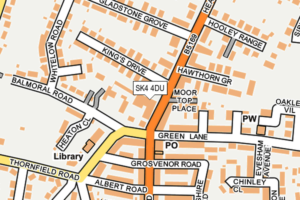 SK4 4DU map - OS OpenMap – Local (Ordnance Survey)