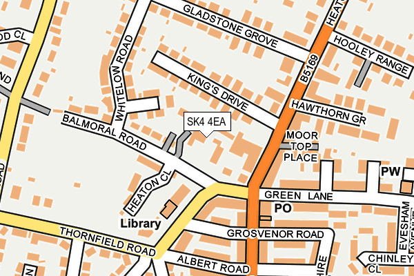 SK4 4EA map - OS OpenMap – Local (Ordnance Survey)