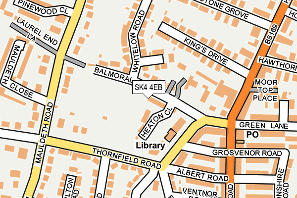 SK4 4EB map - OS OpenMap – Local (Ordnance Survey)