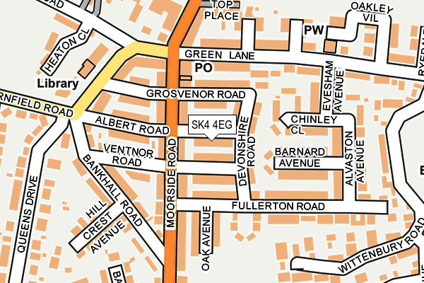 SK4 4EG map - OS OpenMap – Local (Ordnance Survey)