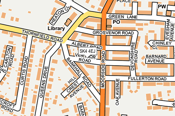 SK4 4EJ map - OS OpenMap – Local (Ordnance Survey)