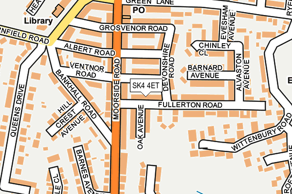 SK4 4ET map - OS OpenMap – Local (Ordnance Survey)