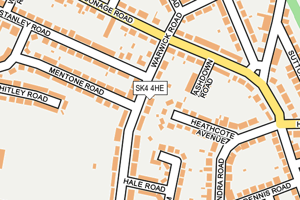 SK4 4HE map - OS OpenMap – Local (Ordnance Survey)