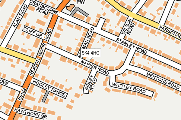 SK4 4HG map - OS OpenMap – Local (Ordnance Survey)