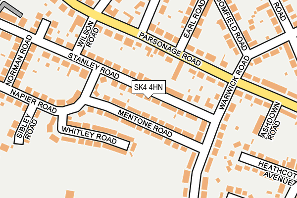 SK4 4HN map - OS OpenMap – Local (Ordnance Survey)