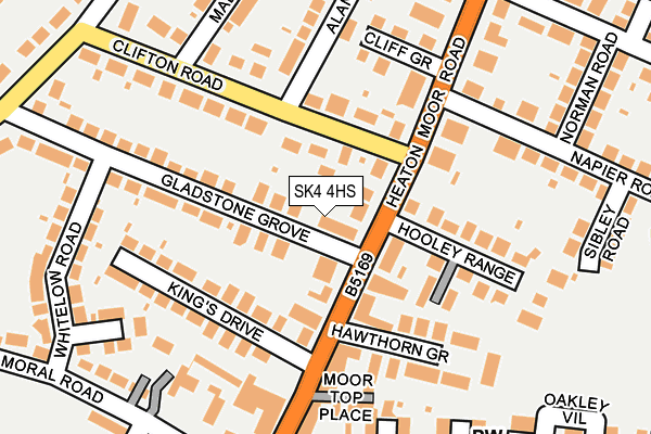 SK4 4HS map - OS OpenMap – Local (Ordnance Survey)