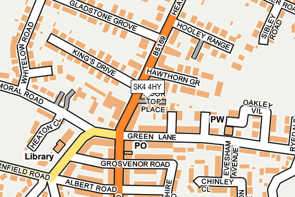 SK4 4HY map - OS OpenMap – Local (Ordnance Survey)