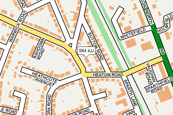 SK4 4JJ map - OS OpenMap – Local (Ordnance Survey)
