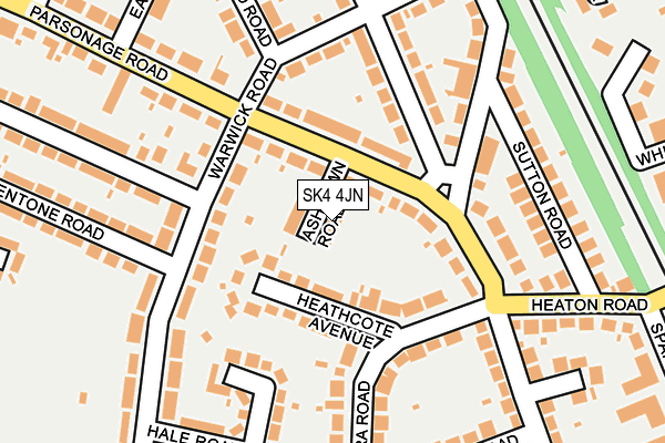 SK4 4JN map - OS OpenMap – Local (Ordnance Survey)