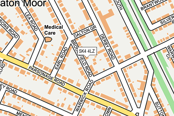 SK4 4LZ map - OS OpenMap – Local (Ordnance Survey)