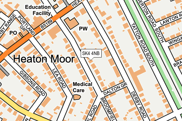 SK4 4NB map - OS OpenMap – Local (Ordnance Survey)