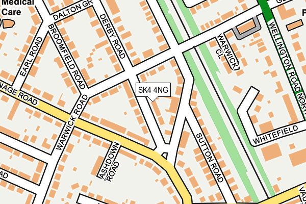 SK4 4NG map - OS OpenMap – Local (Ordnance Survey)