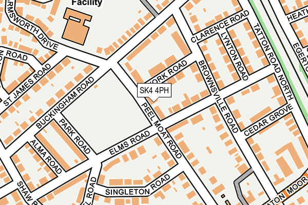 SK4 4PH map - OS OpenMap – Local (Ordnance Survey)