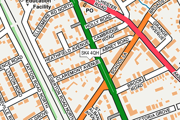 SK4 4QH map - OS OpenMap – Local (Ordnance Survey)