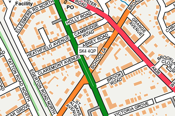 SK4 4QP map - OS OpenMap – Local (Ordnance Survey)