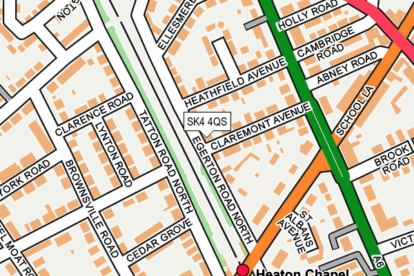 SK4 4QS map - OS OpenMap – Local (Ordnance Survey)