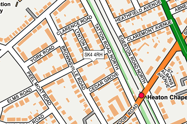 SK4 4RH map - OS OpenMap – Local (Ordnance Survey)