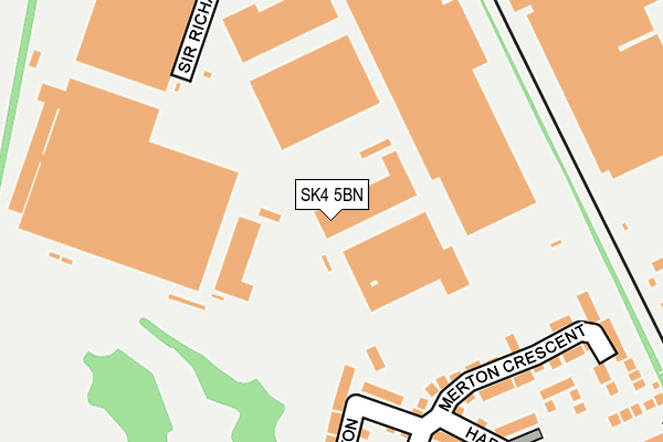 SK4 5BN map - OS OpenMap – Local (Ordnance Survey)