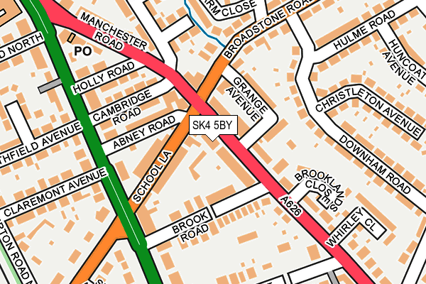 SK4 5BY map - OS OpenMap – Local (Ordnance Survey)