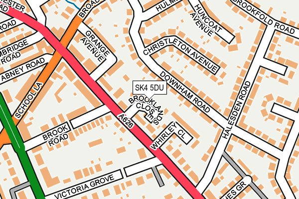 SK4 5DU map - OS OpenMap – Local (Ordnance Survey)