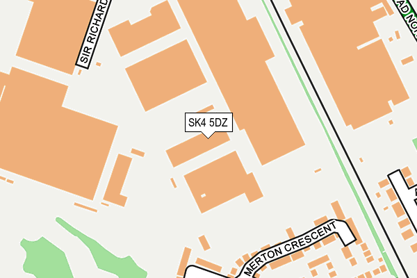SK4 5DZ map - OS OpenMap – Local (Ordnance Survey)