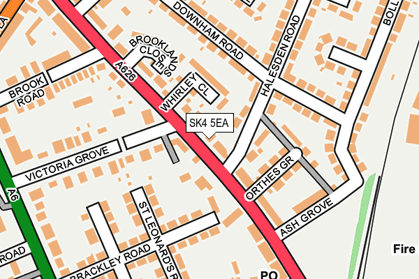 SK4 5EA map - OS OpenMap – Local (Ordnance Survey)
