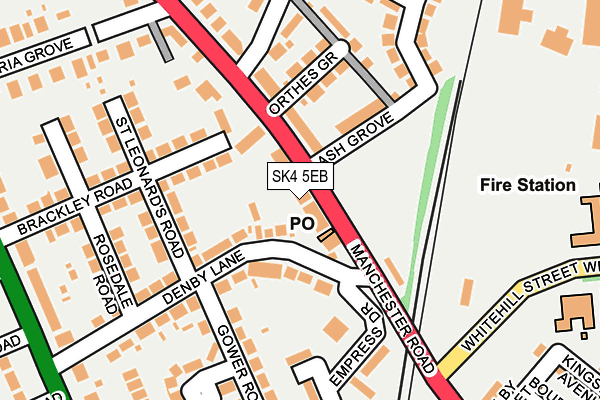 SK4 5EB map - OS OpenMap – Local (Ordnance Survey)