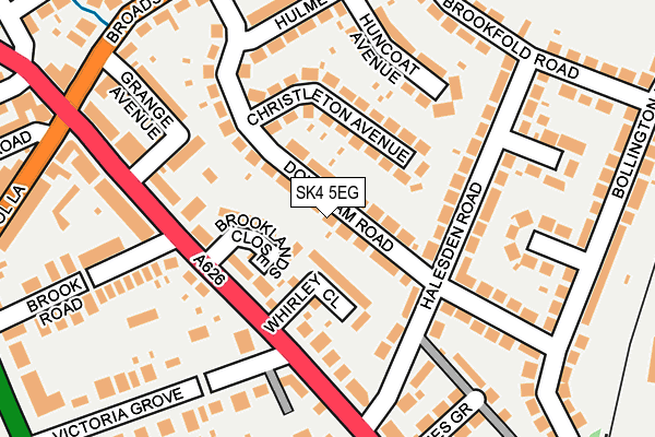 SK4 5EG map - OS OpenMap – Local (Ordnance Survey)