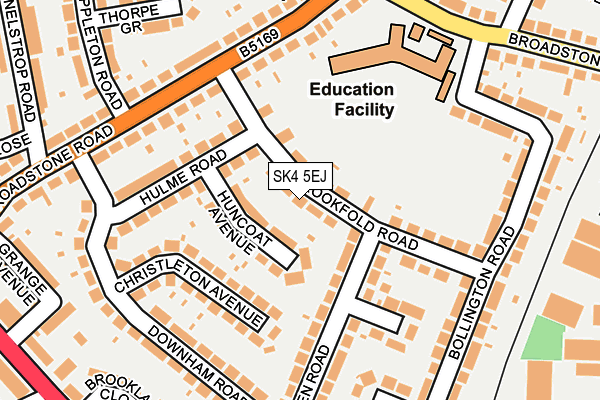 SK4 5EJ map - OS OpenMap – Local (Ordnance Survey)