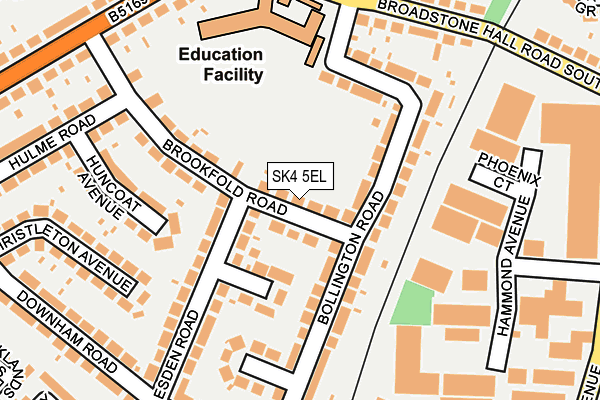 SK4 5EL map - OS OpenMap – Local (Ordnance Survey)