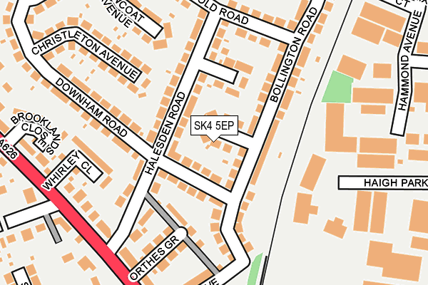 SK4 5EP map - OS OpenMap – Local (Ordnance Survey)