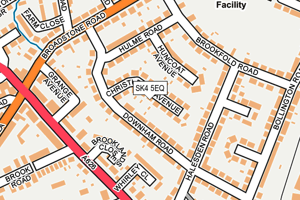 SK4 5EQ map - OS OpenMap – Local (Ordnance Survey)