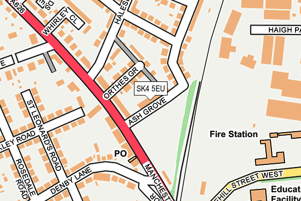 SK4 5EU map - OS OpenMap – Local (Ordnance Survey)