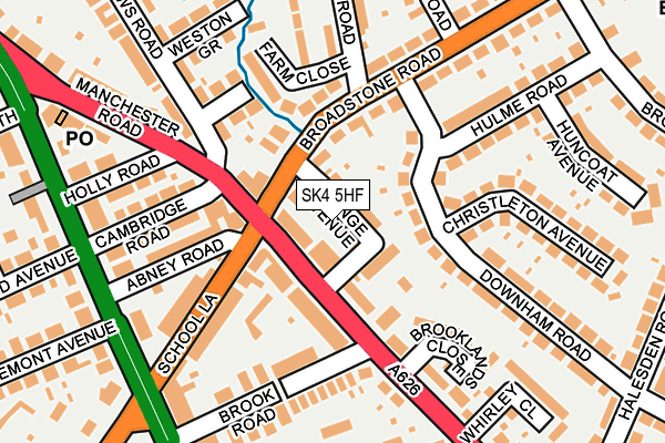 SK4 5HF map - OS OpenMap – Local (Ordnance Survey)