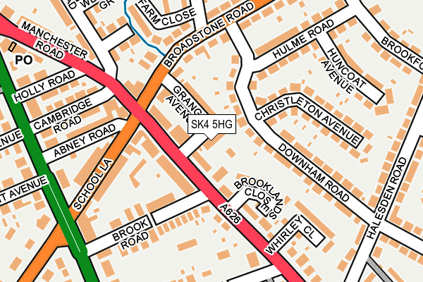 SK4 5HG map - OS OpenMap – Local (Ordnance Survey)