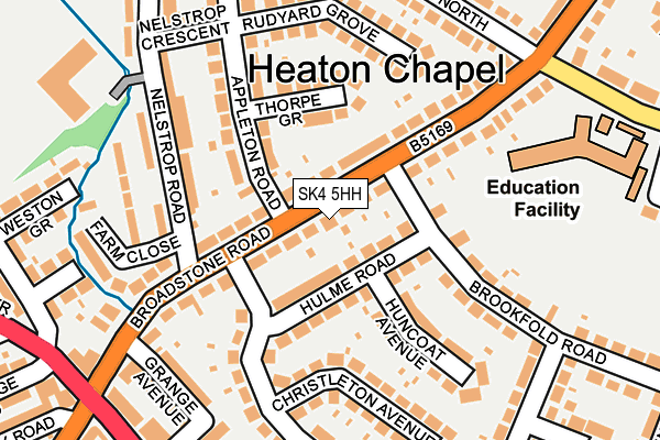 SK4 5HH map - OS OpenMap – Local (Ordnance Survey)