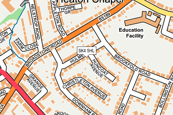SK4 5HL map - OS OpenMap – Local (Ordnance Survey)