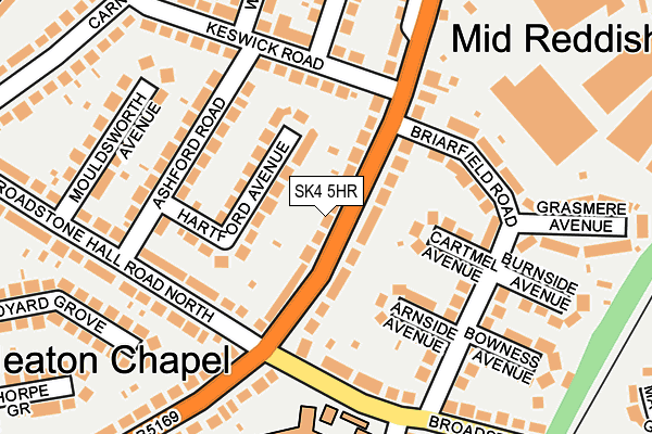 SK4 5HR map - OS OpenMap – Local (Ordnance Survey)