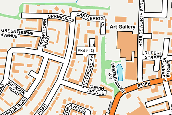 SK4 5LQ map - OS OpenMap – Local (Ordnance Survey)
