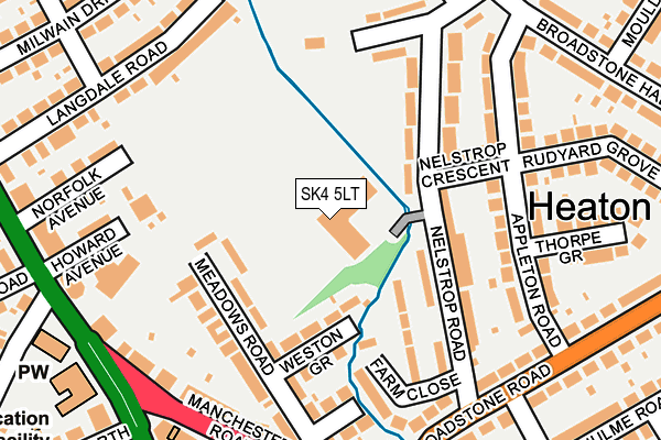 SK4 5LT map - OS OpenMap – Local (Ordnance Survey)