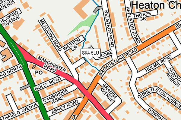 SK4 5LU map - OS OpenMap – Local (Ordnance Survey)